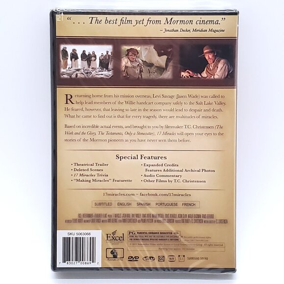 “17 Miracles” Widescreen Edition DVD (Jasen Wade) – NEW - Picture 3 of 3